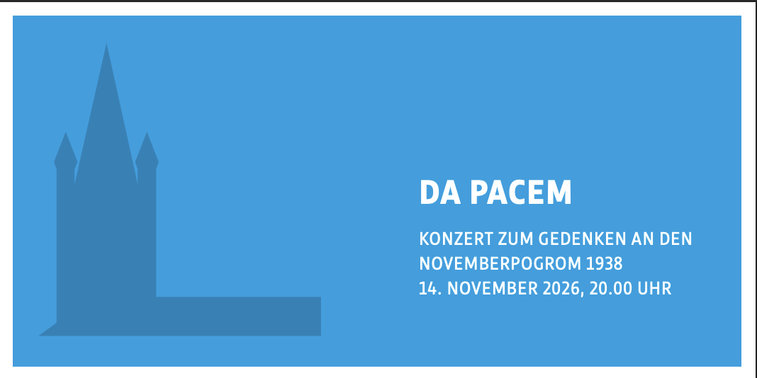 Samstag, 14. November – Konzert „Da Pacem“